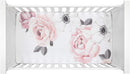 Lambs & Ivy Floral Garden Watercolor/Pink Linen 5-Piece Baby Crib Bedding Set by TinyTreasures Baby Boutique