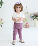 Baby and Toddler Girl's 5 Pack Cotton Ribbed Pull On Pants Leggings 0-4 Years by TinyTreasures Baby Boutique