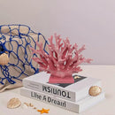 5.8" H Pink Coral Decor - Resin Coral Statue, Nautical Decor for Home, Bedroom, Bathroom, Living Room, Ocean Themed Cabinet Shelf Tabletop Decoration by CozyNest Decor