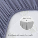 4-Pack Fitted Crib Sheets for Boys and Girls - Breathable, Soft Microfiber Baby Sheets in Grey and White by TinyTreasures Baby Boutique
