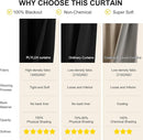 NICETOWN 100% Blackout Curtains for Bedroom, Total Blackout Thermal Insulated Grommet Window Plylux Curtains & Drapes 63 Inch Length for Living Room, 2 Panels Set (Black, 52 x 63 Inch) by TinyTreasures Baby Boutique