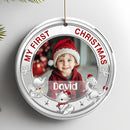 Personalized Baby First Christmas Photo Christmas Ornament 2025 - Custom Newborn Keepsake - Sweet Gift for New Parents Mom Dad - Gift for Parents - Sweet Baby Holiday Memory Decoration by TinyTreasures Baby Boutique