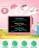 KOKODI 12 Inch LCD Writing Tablet with Anti-Lost Stylus, Erasable Doodle Board Colorful Toddler Drawing Pad, Car Travel School Games Toys for 3 4 5 6 7 8 Kids, Birthday Gift for Girls Boys Adults Pink by TinyTreasures Baby Boutique