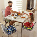 Toddler Booster Seat for Dining Table, Portable Booster Seat for Kitchen Chair, 4 Inch High-Density Foam Cushion with Adjustable Safety Straps and Non-Slip Bottom, Perfect for Kids Travel and Daily by TinyTreasures Baby Boutique