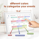 Digital Calendar 15.6 Inch, Electronic Calendar Chore Family Schedules, Smart Weekly and Monthly Planner, 1920 * 1080P IPS Touchscreen Interactive Display - Wall Mount White by TinyTreasures Baby Boutique