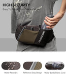 WATERFLY Fanny Pack Waist Bag: Hiking Water Bottle Holder with Strap Waist Pack for Women Men Hydration Hip Packs for Running Walking Traveling-Coffee Brown by TinyTreasures Baby Boutique