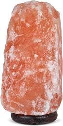 Himalayan Secrets LARGE Salt Lamp - Natural Pink Crystal with Wooden Base - Dimmer Cord and Bulb included (25-30 LBS) by CozyNest Decor