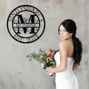 Custom Metal Sign | Personalized Family Name Sign | Monogram Wall Decor | Metal Name Sign| Split Letter Name | Anniversary Wedding Gifts| Custom Outdoor Signs | Metal Wall Art | Couple Gift by CozyNest Decor