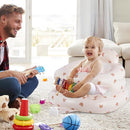 Baby Inflatable Seat with Guardrails for 3-36 Months, Built-in Air Pump, Summer Toddler Chair for Sitting Up, Floor Seater with Back Support by TinyTreasures Baby Boutique