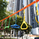 Climbing Gymnastic Rings for Kids - Strong Obstacle Course Ninja Ring Monkey Bars for Outdoor Backyard Play Sets, Swing Set by TinyTreasures Baby Boutique