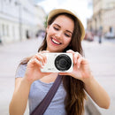 Digital Camera, 4K 64MP, 18X Zoom, Point and Shoot Digital Camera with 64GB TF Card & 2 Batteries, Portable Rechargeable Small Camera for Kids Teens Adult, White by TinyTreasures Baby Boutique