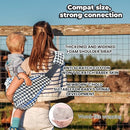 Baby Sling Carrier Adjustable Baby Sling 2025 Upgraded Toddler Sling Comfortable Baby Wrap Carriers Ergonomic-Designed, Travel Friendly Carrying 10-45 Lbs Blackwhite by TinyTreasures Baby Boutique