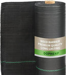 3x100ft 3.2OZ, Weed Barrier Landscape Fabric Heavy Duty, Woven Weed Control Fabric, High Permeability Good for Flower Bed, Geotextile Fabric Underlayment, Driveway (4ft*300ft) by GreenHaven Gardens