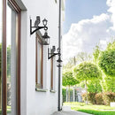 Iron Plant Hangers Outdoor, Metal Plant Hooks for Hanging Baskets, Bird Feeders, Lanterns, Flower Pots, Wall Mount Hanging Plant Holder (Owl & Street Light) by GreenHaven Gardens