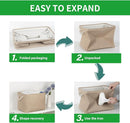 Bidtakay Fabric Storage Baskets for Shelves 3 Pack Large Storage Bins for Organizing Linen Collapsible Organizer for Closet-Flaxen by TinyTreasures Baby Boutique