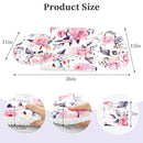 Pea Pod Infant Car Seat Insert with 3 Strap Covers, 3 in 1 Reversible Floral Baby Car Seat Head Support for Newborn, 3D Soft Minky Carseat Cushion for Preemie to Infant, Stroller, Swing, Bouncer by TinyTreasures Baby Boutique