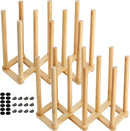 Yesland 2 Pack Wooden Bottle Drying Rack - Retractable Bamboo Dish Drying Rack Plastic Bag Drying Stander Holder for Water Bottles, Dish, Plate, Cup, Book, Pot Lid, Cutting Board, Reusable Baggies by TinyTreasures Baby Boutique