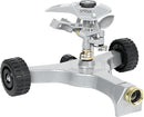 STYDDI Metal Pulsating Sprinkler on in-Series Metal Wheeled Base, Adjustable Circular Water Sprinkler for Medium to Large Circular Lawn, Yard, Garden and Large Areas, Coverage up to 6,360 Sq. ft by GreenHaven Gardens