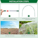 Garden Netting Kit for Raised Beds, 10x30FT Ultra Fine Mesh Netting＆ 6 Sets of 8FT Fiberglass Garden Hoops, Bird Barrier Protection Net Vegetable Plant Cover Fruit Flowers Row Cover by GreenHaven Gardens