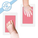 Large Clean Touch Ink Pad for Baby Handprints and Footprints – Inkless Infant Hand & Foot Stamp – Safe for Babies, Doesn’t Touch Skin – Perfect Family Memory or Gift, Pink Print Kit by Tiny Gifts by TinyTreasures Baby Boutique