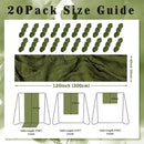 20 Pack Olive Green 10FT Cheesecloth Table Runner Rustic Gauze Cheese Cloth Table Runner for Wedding Bridal Baby Shower Table Decorations Boho Fabric Sheer Birthday Party Decor 20 x 120 Inch Long by CozyNest Decor