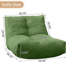 Bean Bag Chair Lazy Bean Bag Sofa, Floor Beanbag Chairs with Stuffed High-Density Foam, Memory Foam Bean Bag Sofa for Living Room, Bedroom and Office by TinyTreasures Baby Boutique