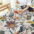 Boho Muslin Blanket for Adults 6-Layer Gauze 80 x 90 Inches Soft Cozy 100% Cotton Summer Cooling Blanket Floral Farmhouse Home Decor Sofa Bed Coverlet Both Sides (Boho Floral, 80 x 90 in) by CozyNest Decor