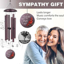 ASTARIN 36" Large Deep Tone Personalized Name Sympathy Wind Chimes, Cardinal Memorial Wind Chime for Loss of Mother Father Loved One, Bereavement Condolence Gifts Decor Outdoor Patio Garden by CozyNest Decor