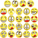 LovesTown 24 PCS Stress Balls, 2.5 Inches Funny Foam Face Squeeze Fidget Toys for Kids and Adult Stress Relief Gifts for Coworkers Classroom Prizes by TinyTreasures Baby Boutique