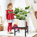 Plant Stand Indoor Outdoor, Heavy Duty Wrought Iron Pedestal Stands Metal Plant Stand for Indoor Outdoor, Sturdy Low Flower Stand Display Planter Shelf, 2pcs, Black by GreenHaven Gardens