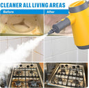 Handheld Pressurized Steam Cleaner - 15s Quick Start, Multi-Functional for Home, Kitchen, Bathroom, 8 Attachments, Chemical-Free, Safe & Efficient Cleaning Solution, Yellow & Grey by TinyTreasures Baby Boutique