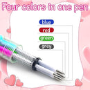 30 Set Cute Multicolor Pens in One 4-in-1 Fun Pens Bulk with 30 Gift Cards for Kindergarten Party Welcome Back To School Student Gift Bulk Office School Exchange Gifts by TinyTreasures Baby Boutique