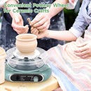 Mini Pottery Wheel Kit, 4.7 Turntable Electric Pottery Wheel, Clay Making Pottery Machine with 24 Pottery Shaping Tools and Paint Set, Craft Kits Gift for Kids Teens & Adults Beginners by TinyTreasures Baby Boutique