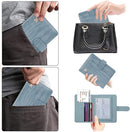 Melsbrinna Rfid Passport Holder for Travel women/Men, Cute Passport Wallet Rfid Blocking Card Slots, Rfid Passport Cover/CaseTravel Wallet, Passport Book Holder (1, Blue1) by TinyTreasures Baby Boutique