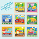 Wooden Puzzles for Toddlers 2-4, 9 Pieces Vehicle Jigsaw Puzzles for Kids Ages 3-5, Toddler Toys for 2-4 Preschool Learning Activities, Learning & Educational Toys, Gifts for Boys, Girls by TinyTreasures Baby Boutique