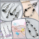 Assorted 170-230PCS Black Acrylic Beads for Bracelet Making, Flower Bow Butterfly Candy GummyBear Aesthetic Bracelet Charms,Cute Beads for Jewelry Making DIY Necklace Keychain Phone Charm by TinyTreasures Baby Boutique