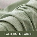 MIULEE Linen Texture Curtains for Bedroom Solid 100% Blackout Thermal Insulated Sage Green Curtains Grommet Room Darkening Drapes for Living Room Nursery 52x54 Inch (2 Panels) by TinyTreasures Baby Boutique