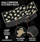 Halloween Kitchen Mat Set of 2, Ghosts Boo Halloween Kitchen Decor, Halloween Rug for Floor, Indoor Spooky Home Decor with Non-Slip Backing,17 x 29 Inch & 17 x 47 Inch by CozyNest Decor
