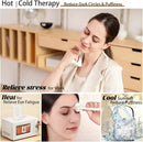 6-in-1 Ceramic Gua Sha Tool for Face & Body - Manual Facial Massage for Lymphatic Drainage, Jaw Lifting, Puffiness Care, Neck Massage for Stress Relief at Home, Self Care Gift for Mum Wife White by CozyNest Decor