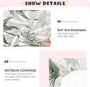Tropical Vintage Palm Trees Crib Sheets for Boys and Girls, Fitted Baby Crib Sheets Soft and Breathable Mini Crib Sheets 39 X 27 X 5 Inches by TinyTreasures Baby Boutique