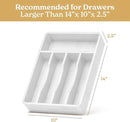 SMIRLY Silverware Drawer Organizer – Bamboo Kitchen Drawer Organizer, Adjustable Utensil Holder and Cutlery Tray, Drawer Dividers for Flatware and Kitchen Utensils by CozyNest Decor