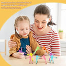 Magnetic Men, Whimsical and Colorful Humanoid Magnetic People Toys, 4pcs, Synthetic Resin by TinyTreasures Baby Boutique