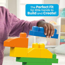 MEGA BLOKS First Builders Toddler Blocks Toys Set, Deluxe Building Bag with 150 Pieces and Storage, Blue, Ages 1+ Years by TinyTreasures Baby Boutique