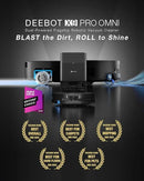 ECOVACS DEEBOT X9 PRO Omni Robot Vacuum and Mop, Blast™ 16,600Pa Suction, OZMO Roller Instant Self-Washing Mopping, ZeroTangle™ 3.0, Triple Lift System, AI Smart Navigation, Hands-Free Omni Station by CozyNest Decor