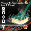 19" Large Bristle-Free Steam Cleaning Grill Brush,Replaceable BBQ Cleaning Head,Safe Grill Accessories for Cast Iron Grates/Porcelain/Weber Gas/Charcoal Grill - Gifts for Men Dad Husband by GreenHaven Gardens