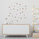 WS Wallpaper Heart Wall Decals Pack of 5 Sheets 135pcs by Lipastick - Polka Dots Wall Stickers for Bedroom Living Room Girls Room Decoration Kids Room Baby Nursery Room Removable Wall Decals by TinyTreasures Baby Boutique