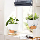GARDIFE 10 Inch Hanging Planters with Macrame Plant Hanger for Indoor and Outdoor Plants, 2 Pack Large Self Watering Hanging Plant Pot with Basket Flower Pot with Drainage Hole, White by GreenHaven Gardens