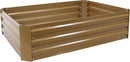 Sunnydaze 11.75" H Raised Metal Garden Bed - Galvanized Raised Garden Bed Outdoor for Vegetables and Flowers - Brown - 4' x 3' Rectangle by GreenHaven Gardens
