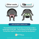Upseat – The Original Ergonomic Baby Floor & Booster Seat with Tray, Developed with Physical Therapists for Upright Posture & Healthy Hip Development, 4–24 Months, Dishwasher-Safe Extra-Large Tray by TinyTreasures Baby Boutique