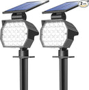 NIORSUN Solar Spot Lights Outdoor,23 LEDs Landscape Lighting with Auto On/Off and 3 Lighting Modes, IP67 Waterproof Spotlights,Outdoor Solar Lights for Yard Garden,2 Pack(Cool White) by GreenHaven Gardens